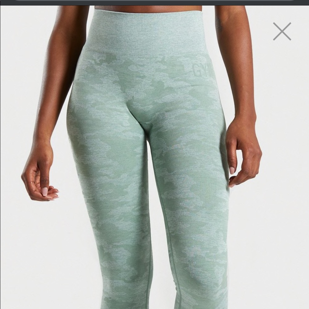 Gymshark Camo Green Leggings